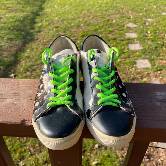 Rare Leather Crown Sneaker shoes size 39 8.5 made in Italy Original $360+ - Picture 2 of 14